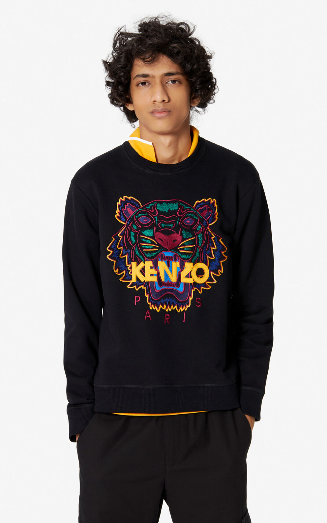 Sweat Kenzo Tiger Homme Noir | WUPG-29051